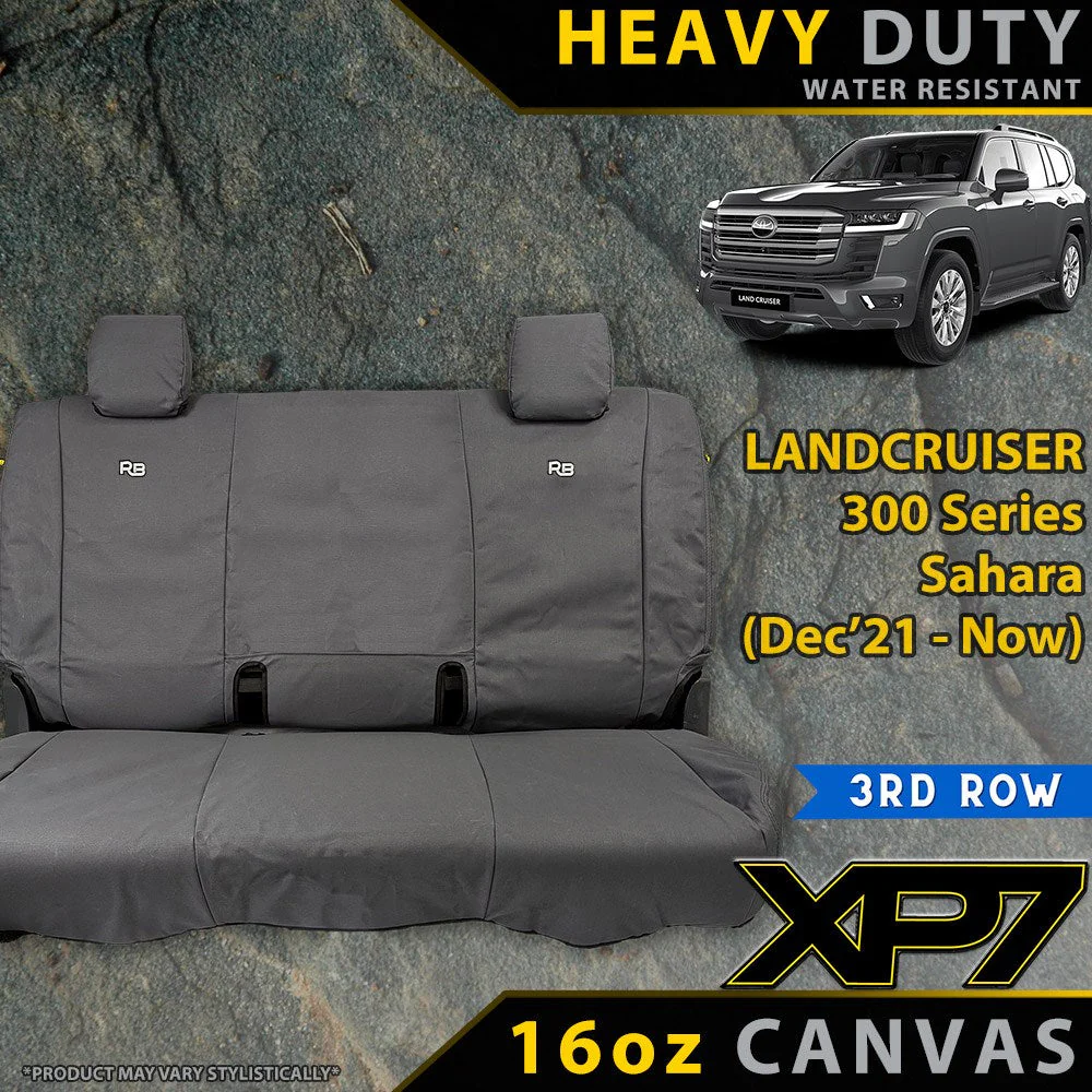 Razorback 4x4 - Toyota Landcruiser 300 Series - Sahara & Sahara ZX - XP7 Heavy-Duty Canvas 3rd Row Seat Covers (Made to Order)