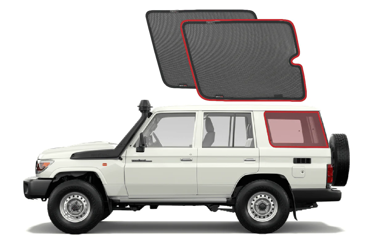 Suits Toyota LandCruiser 70 Series Car Window Shades (76 Series; 1984-Present) - Image 10