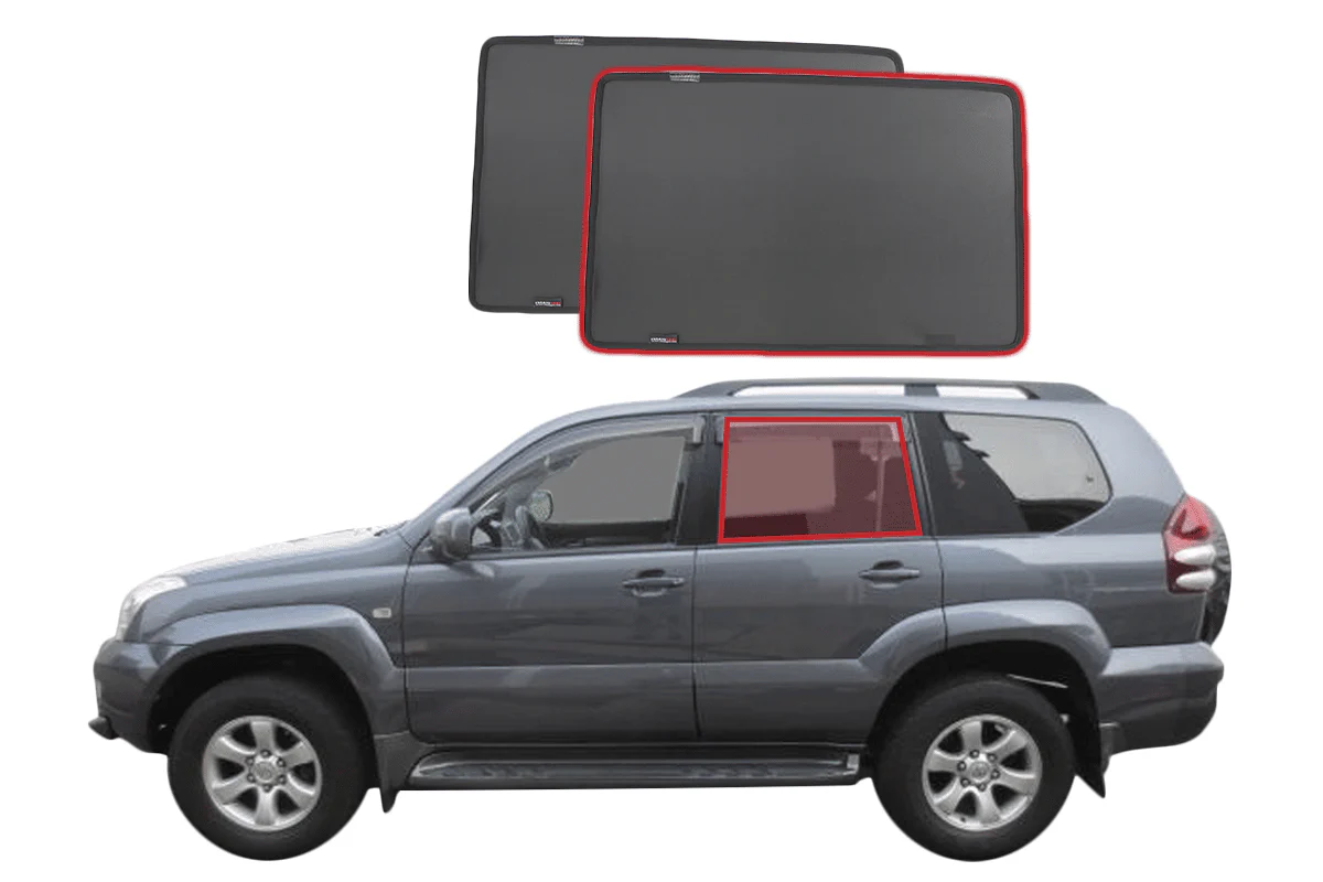 Suits Toyota LandCruiser Prado 120 Series | Lexus GX 470 Car Window Shades (J120; 2003-2009) - Image 6