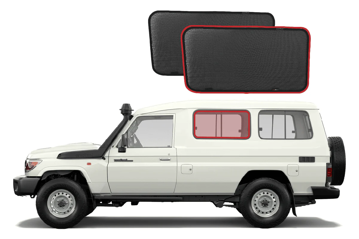 Suits Toyota LandCruiser Troop Carrier Car Window Shades (75/78 Series; 1984-Present) - Image 8