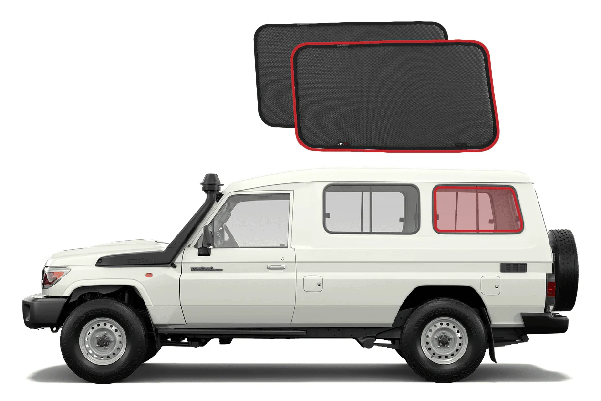 Suits Toyota LandCruiser Troop Carrier Car Window Shades (75/78 Series; 1984-Present) - Image 9