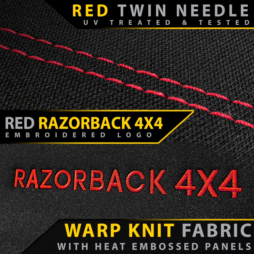 Razorback 4x4 - Toyota Landcruiser 79 Series - Dual Cab - GP6 Premium Neoprene Rear Row Seat Covers (Made to Order) - Image 21
