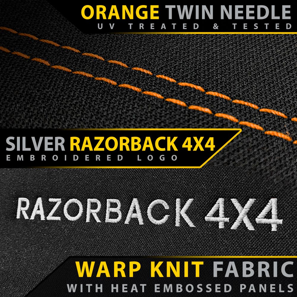 Razorback 4x4 - Toyota Landcruiser 79 Series - Dual Cab - GP6 Premium Neoprene Rear Row Seat Covers (Made to Order) - Image 4