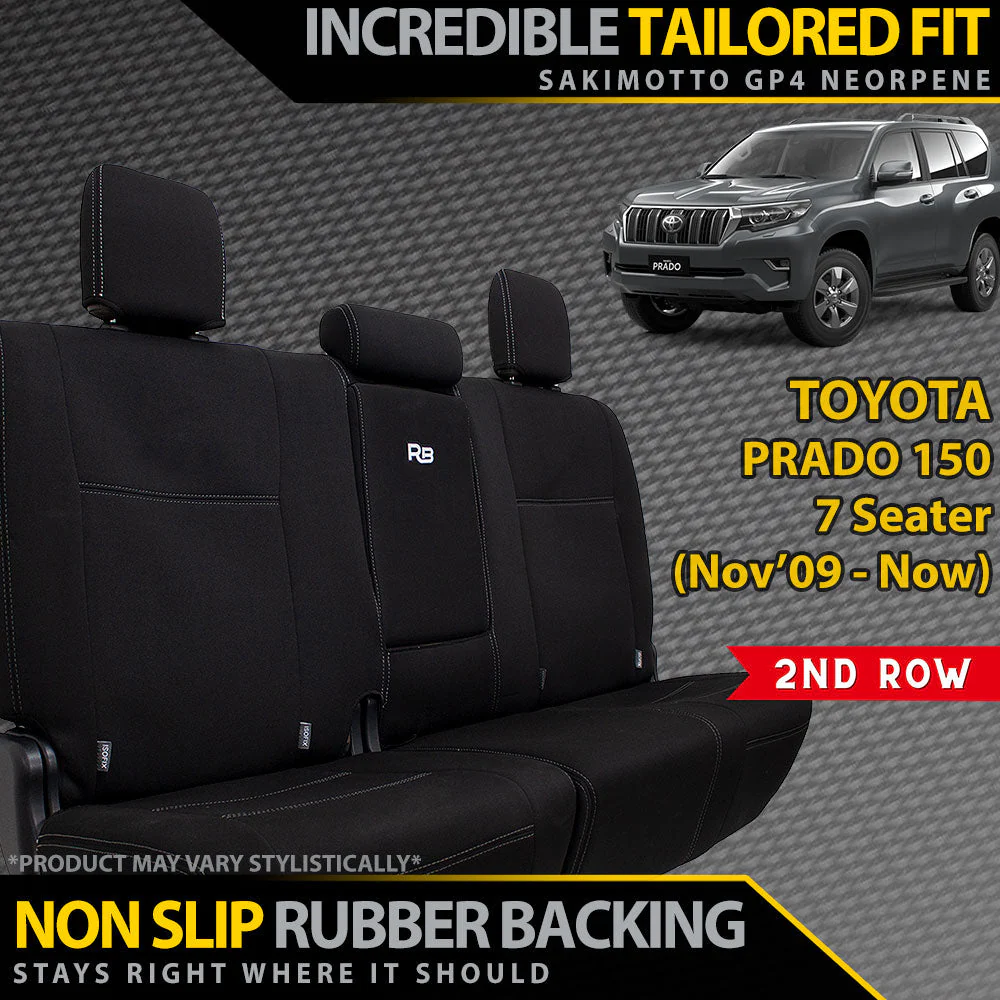 Razorback 4x4 - Toyota Prado 150 - GP4 Neoprene 2nd Row Seat Covers (In Stock)