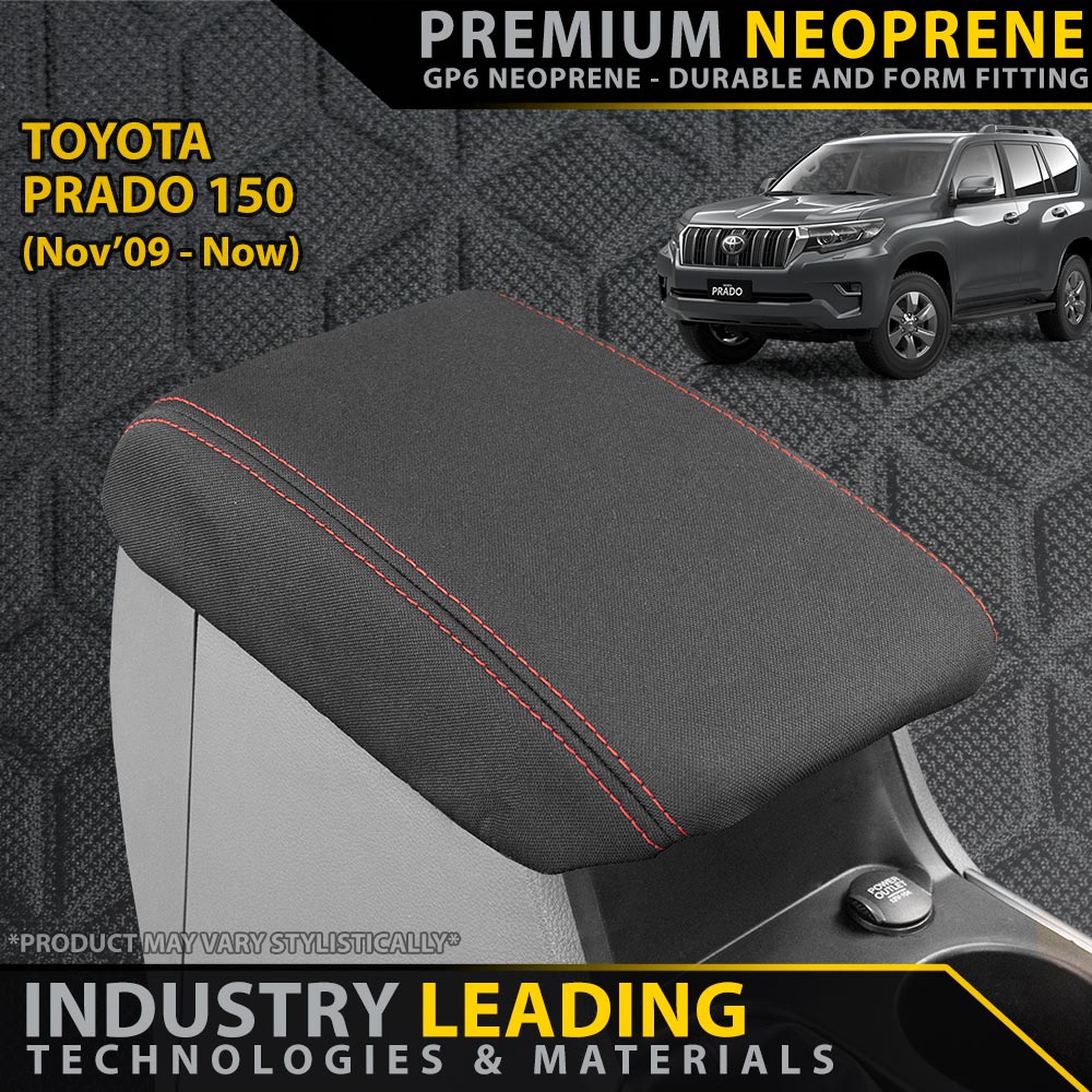 Razorback 4x4 - Toyota Prado 150 - GP6 Premium Neoprene Console Lid Cover (Made to Order)
