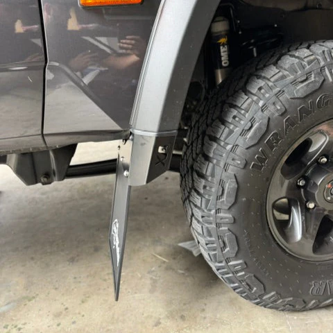 Xplore Aus Extended Front Mudflaps - to suit 70 series LandCruiser (2024-ON FACELIFT) - Image 2